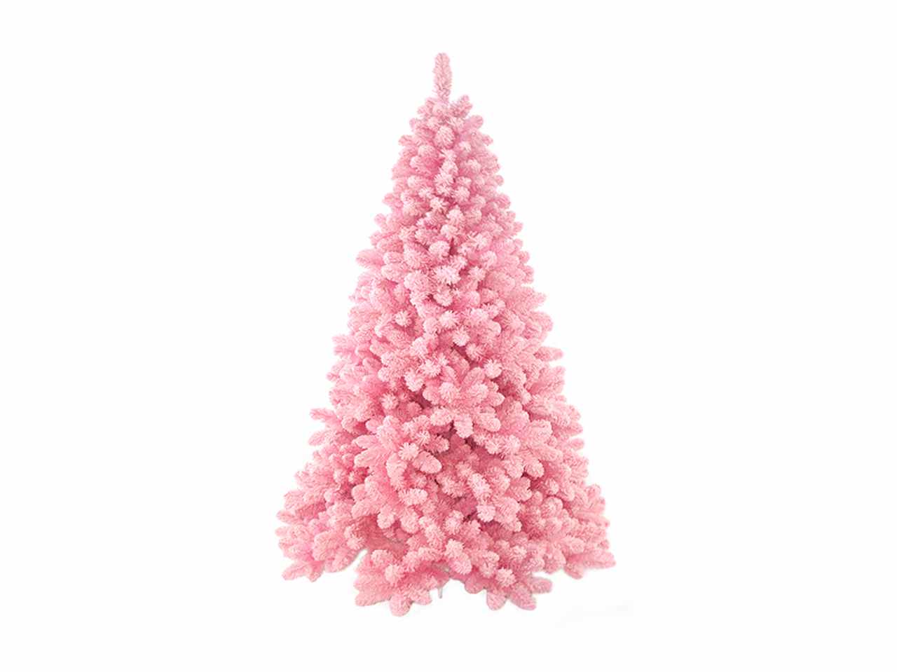 Albero parigi rosa 210cm 1128rami con base in metallo
