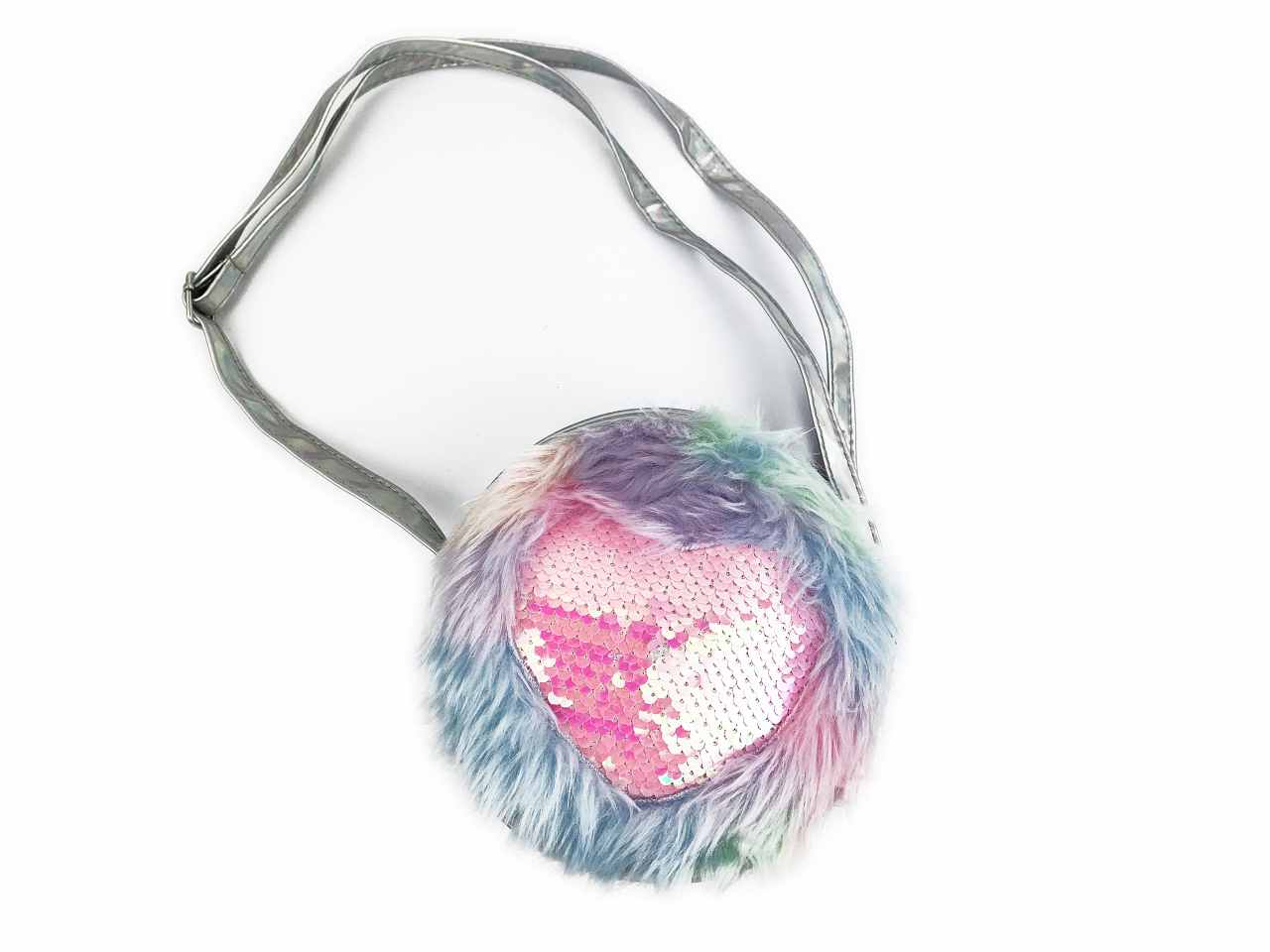 Borsetta tonda le kikke pelo con cuore