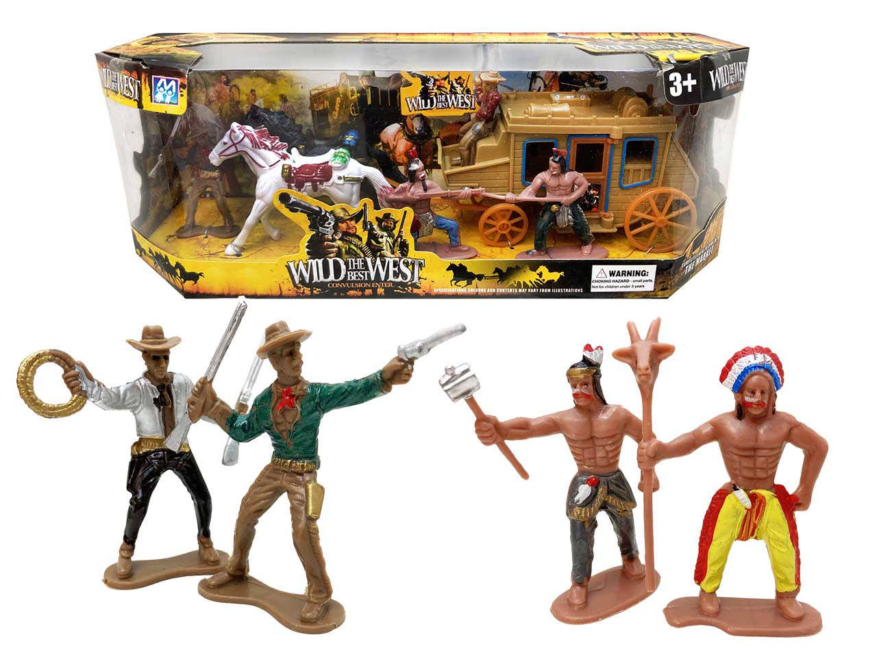 WILD WEST INDIANI H.12X33CM