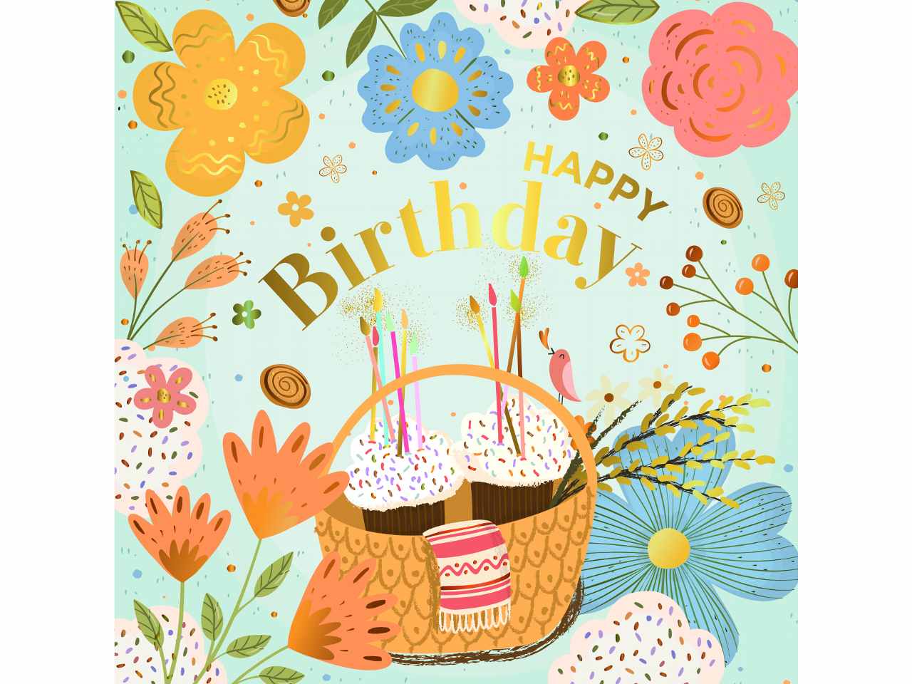 Biglietto happy birthday