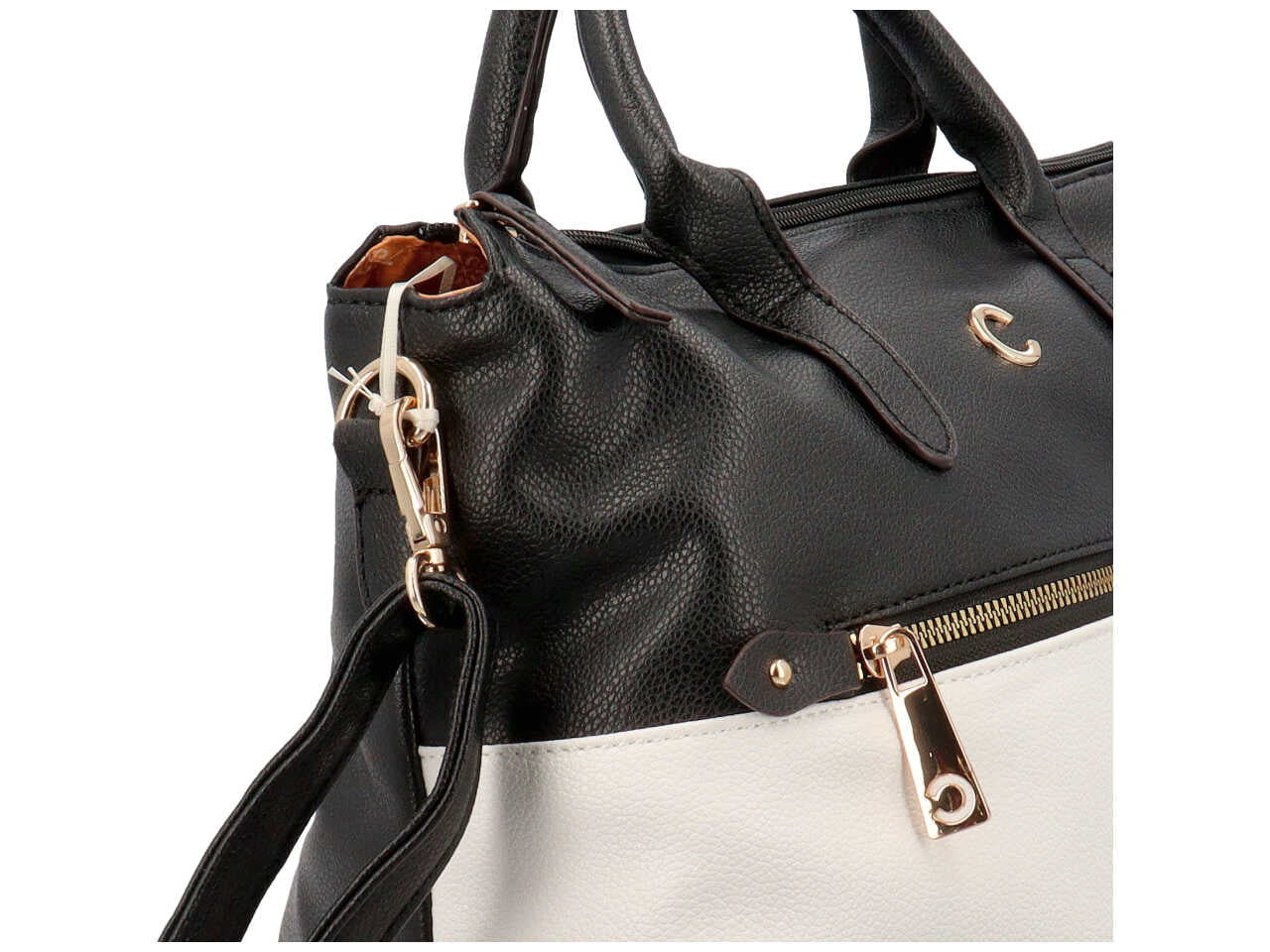 Borsa da donna first collection a mano colore nero composizione: 100% pelle sintetica