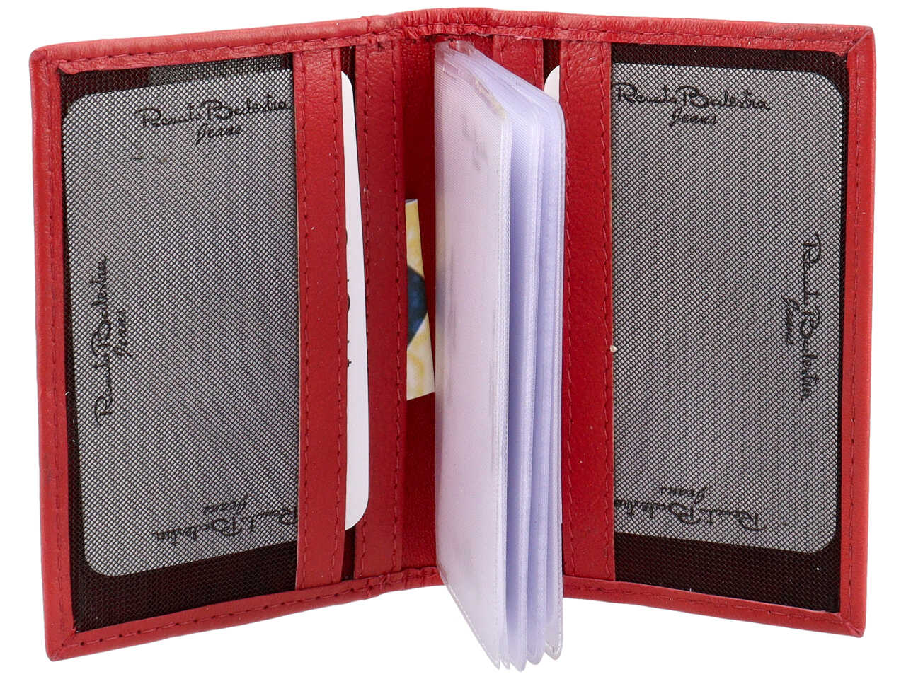 Portadocumenti da uomo in pelle con fodera in poliestere