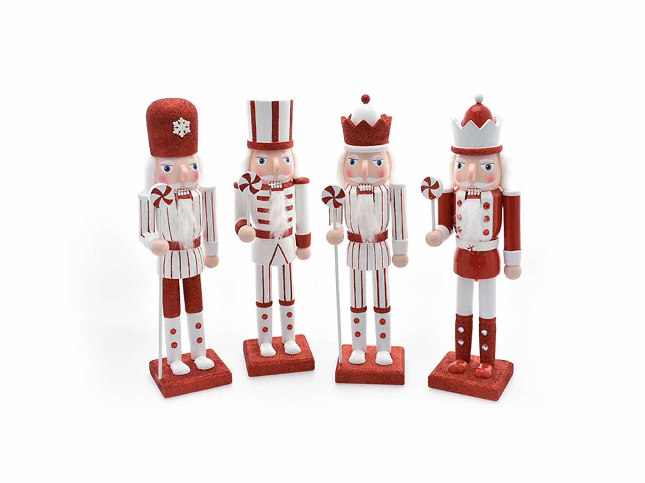Schiaccianoci 36cm bianco/rosso