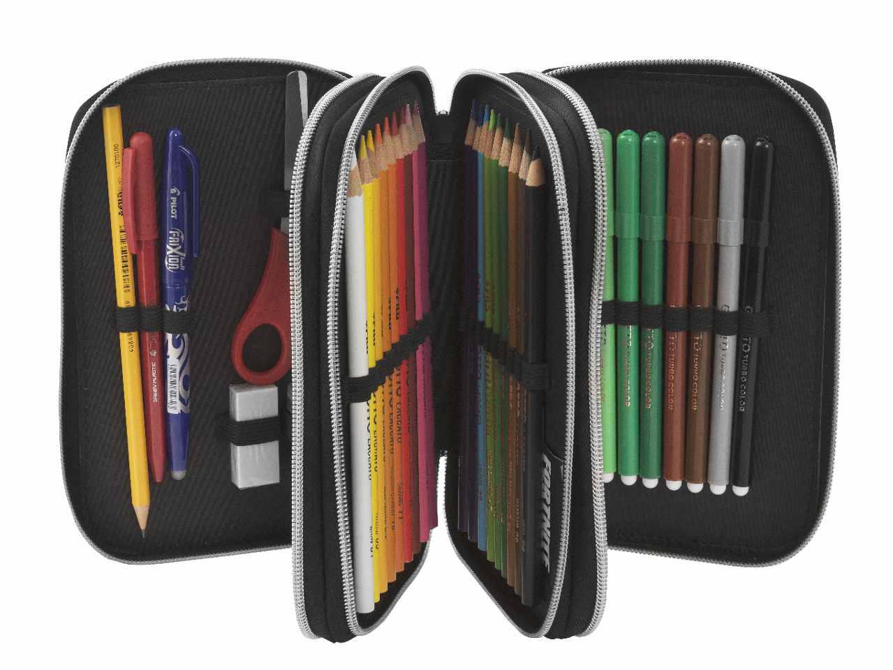 Astuccio corredo 3 zip foam fingers fortnite c/penna frixi