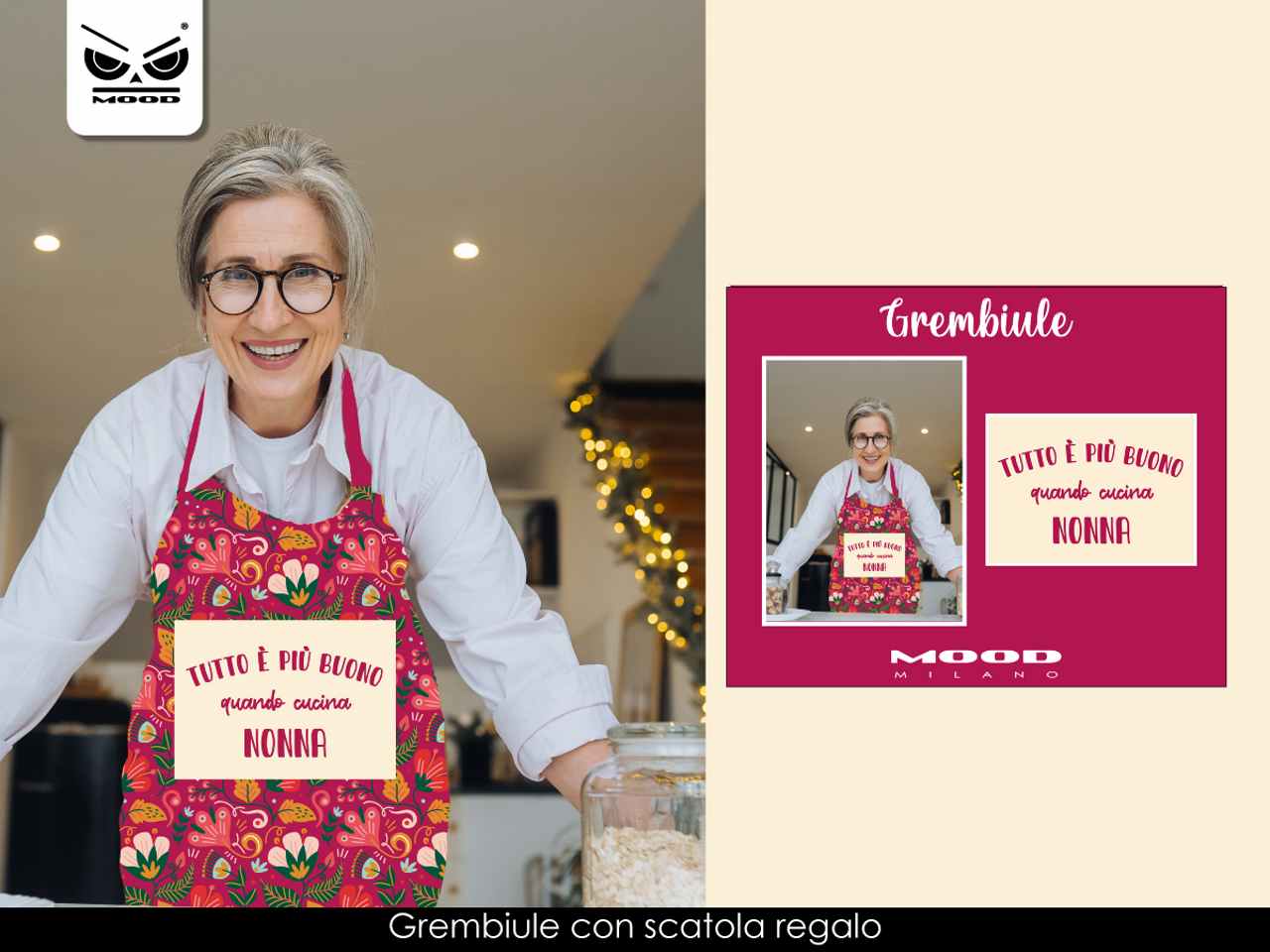 Nonna grembiule tutto e' piu' buono quando cucina nonna