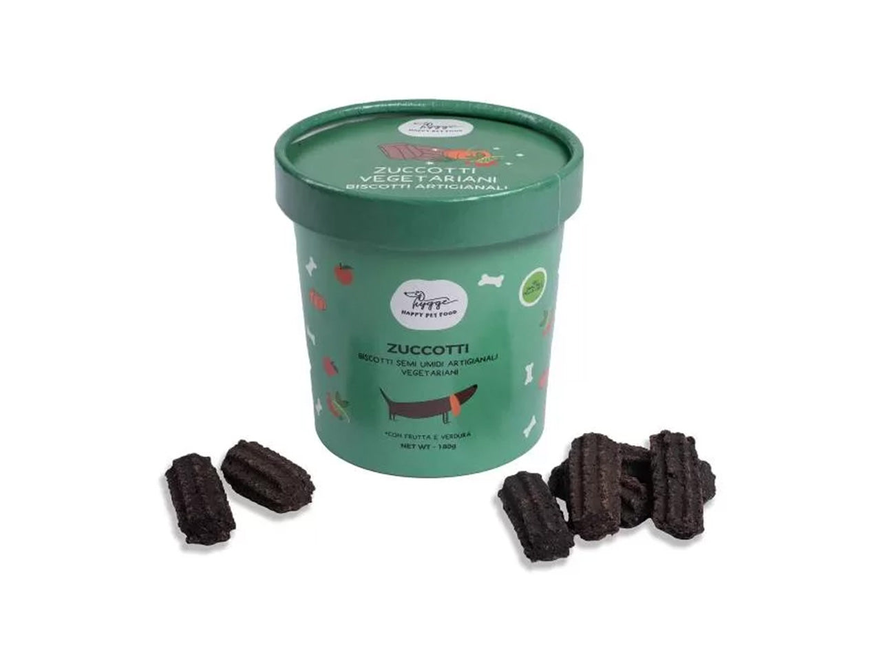 Hygge zuccotti vegetariani biscotti semi-umidi per cani 150 gr