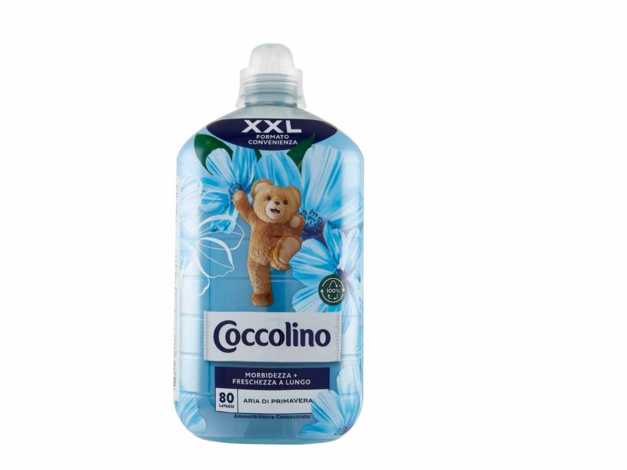 coccolino ammorbidente concentrato 2litri 80 lavaggi fragranza aria di primavera