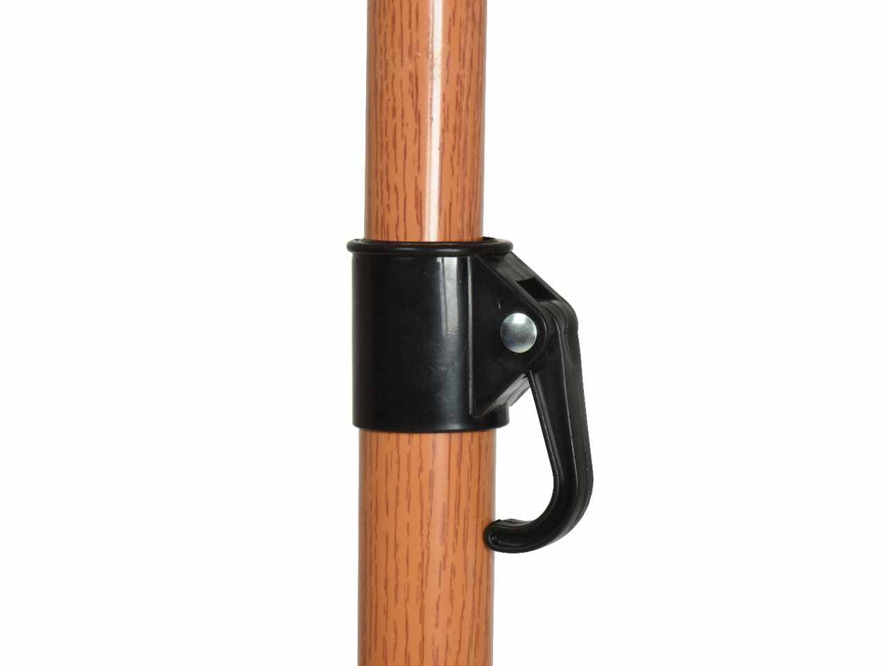 Ombrellone da esterno marrone in poliestere ,palo in alluminio d.32mm con 8 stecche in ferro d.3.6mm