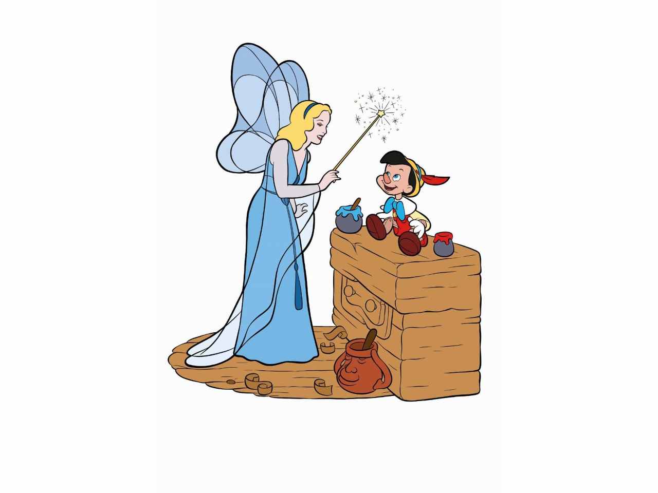 Libro di pinocchio primo album da colorare