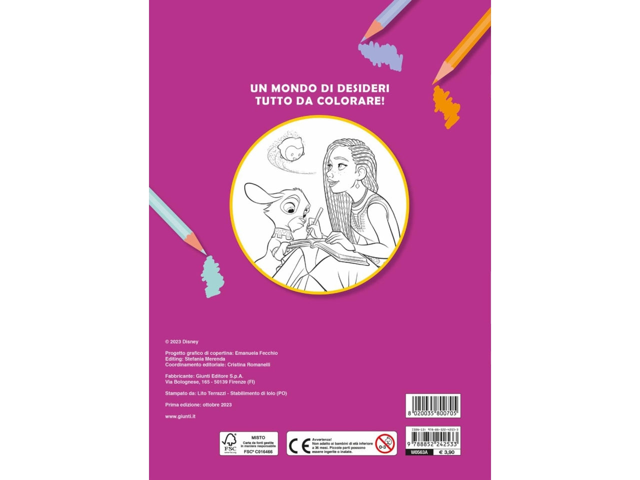 Libro walt disney primo album da colorare