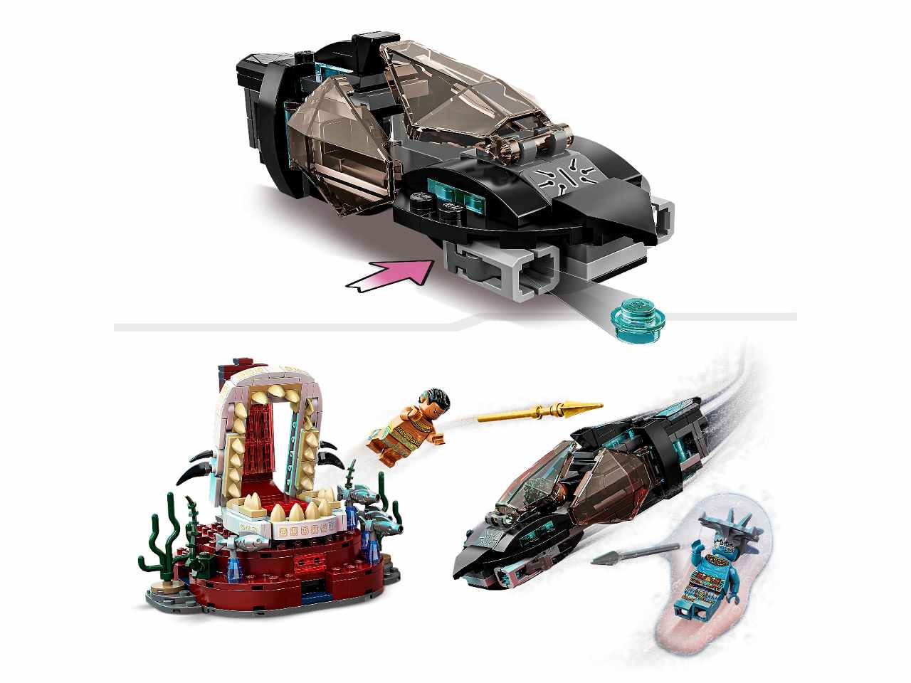 Lego marvel la stanza del trono di re namor