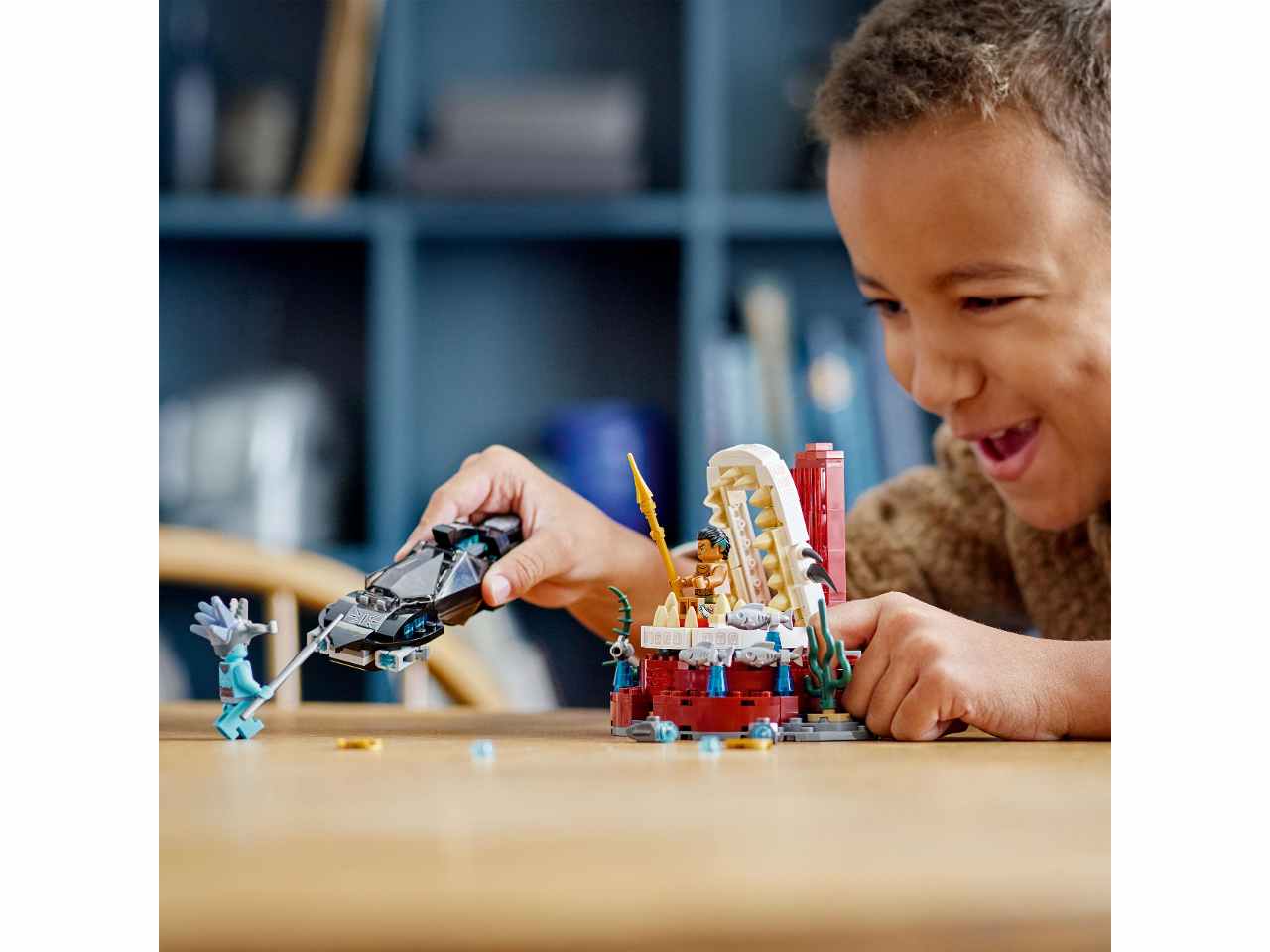 Lego marvel la stanza del trono di re namor