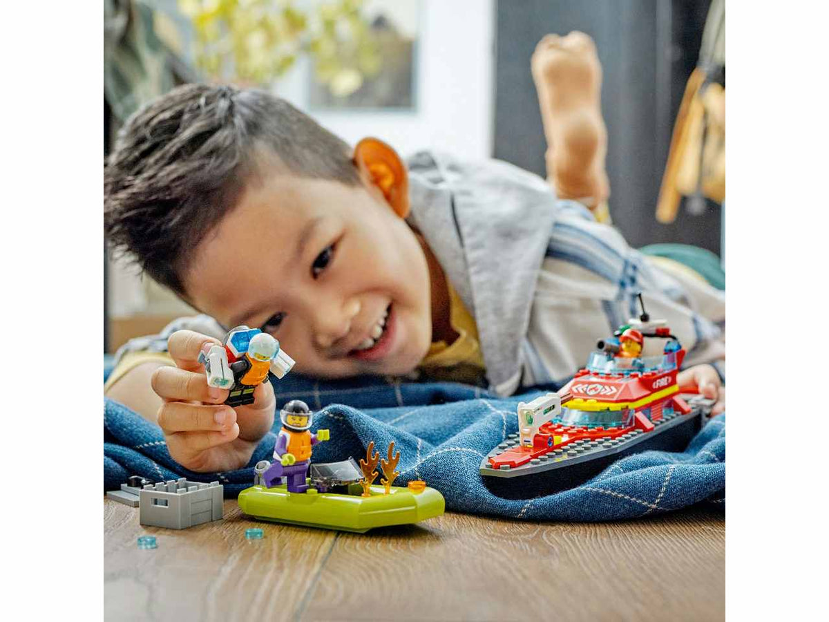 Lego Barca di Soccorso Antincendio 60373