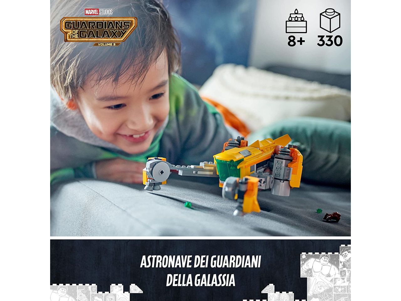Lego Marvel Astronave di Baby Rocket 76254 $