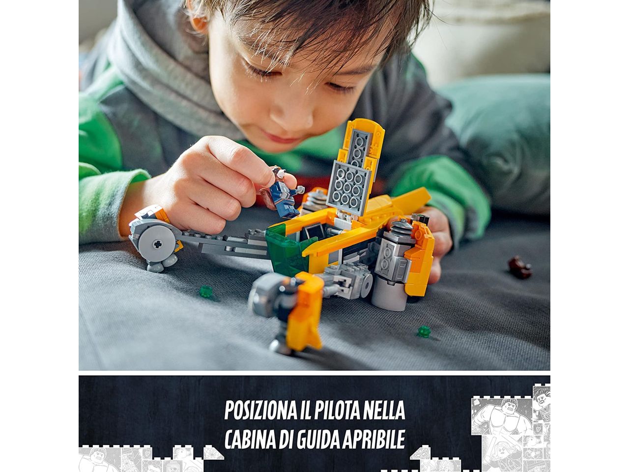 Lego Marvel Astronave di Baby Rocket 76254 $