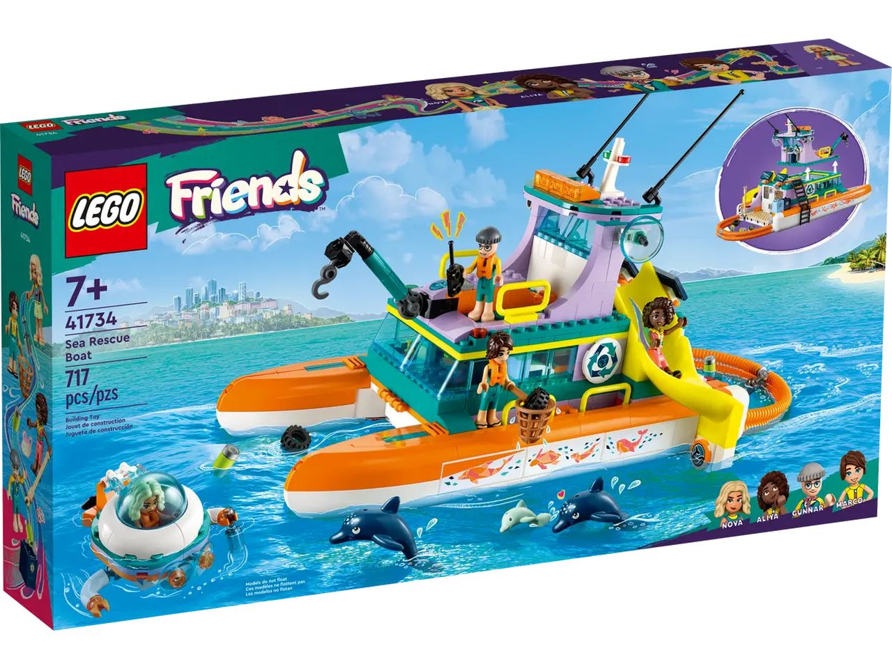 Lego Friends Catamarano di Salvataggio 41734
