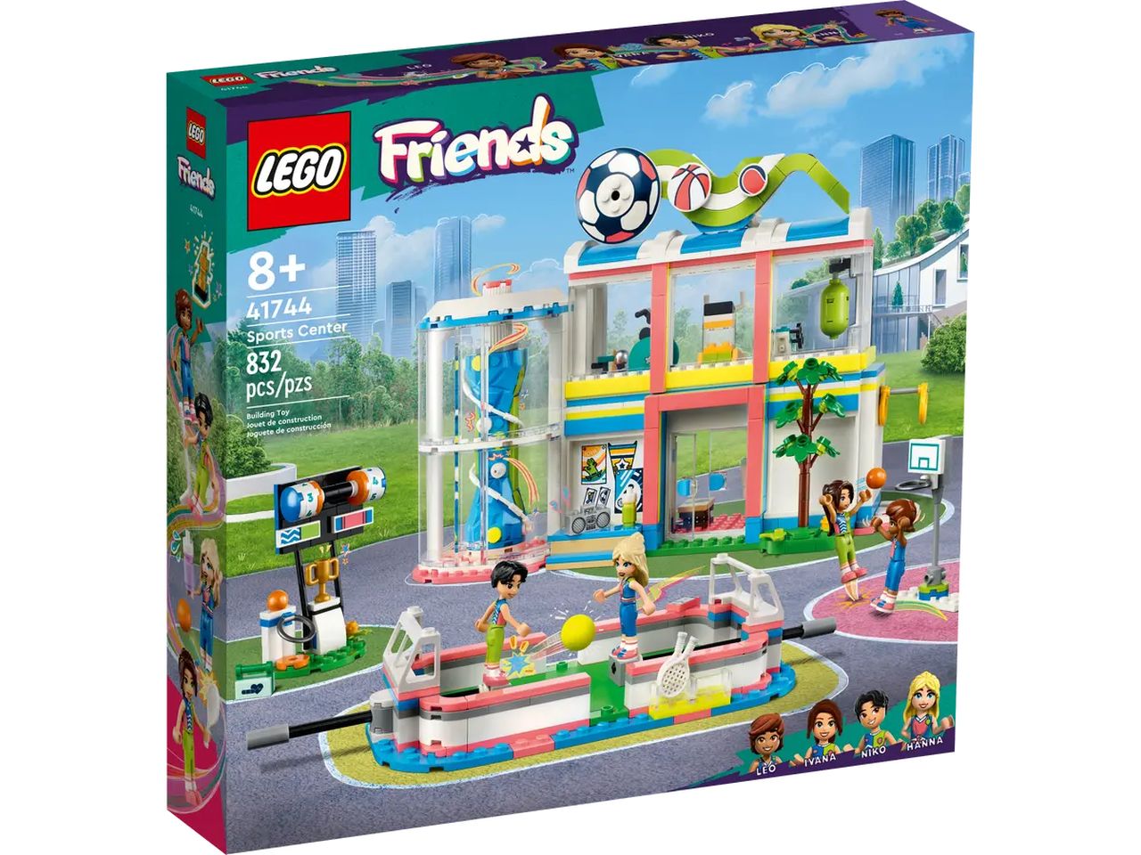 Lego Friends Centro Sportivo con Gioco del Calcio, Basket e Tennis 41744