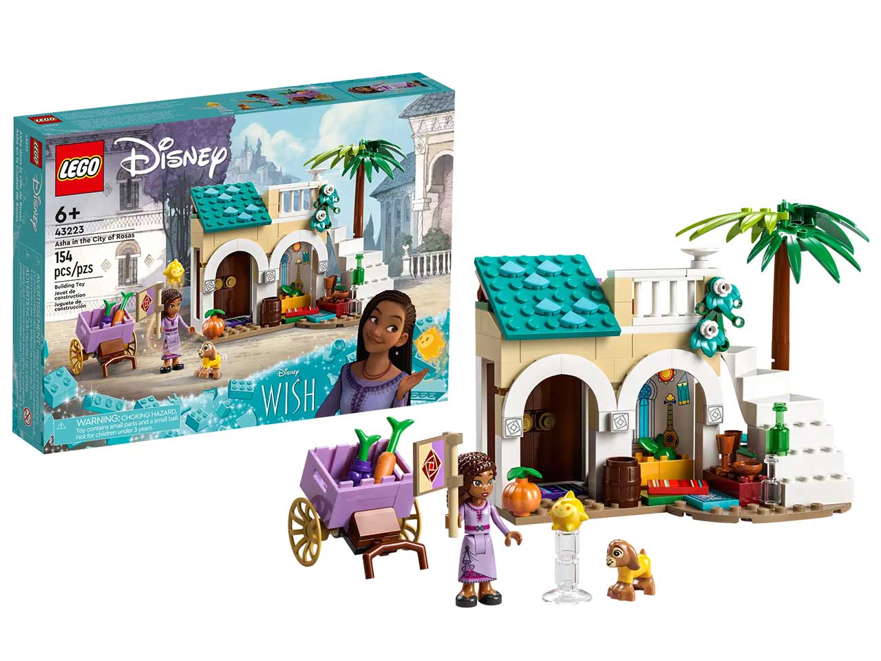 Lego Disney Wish Asha nella CittÃ  di Rosas 43223