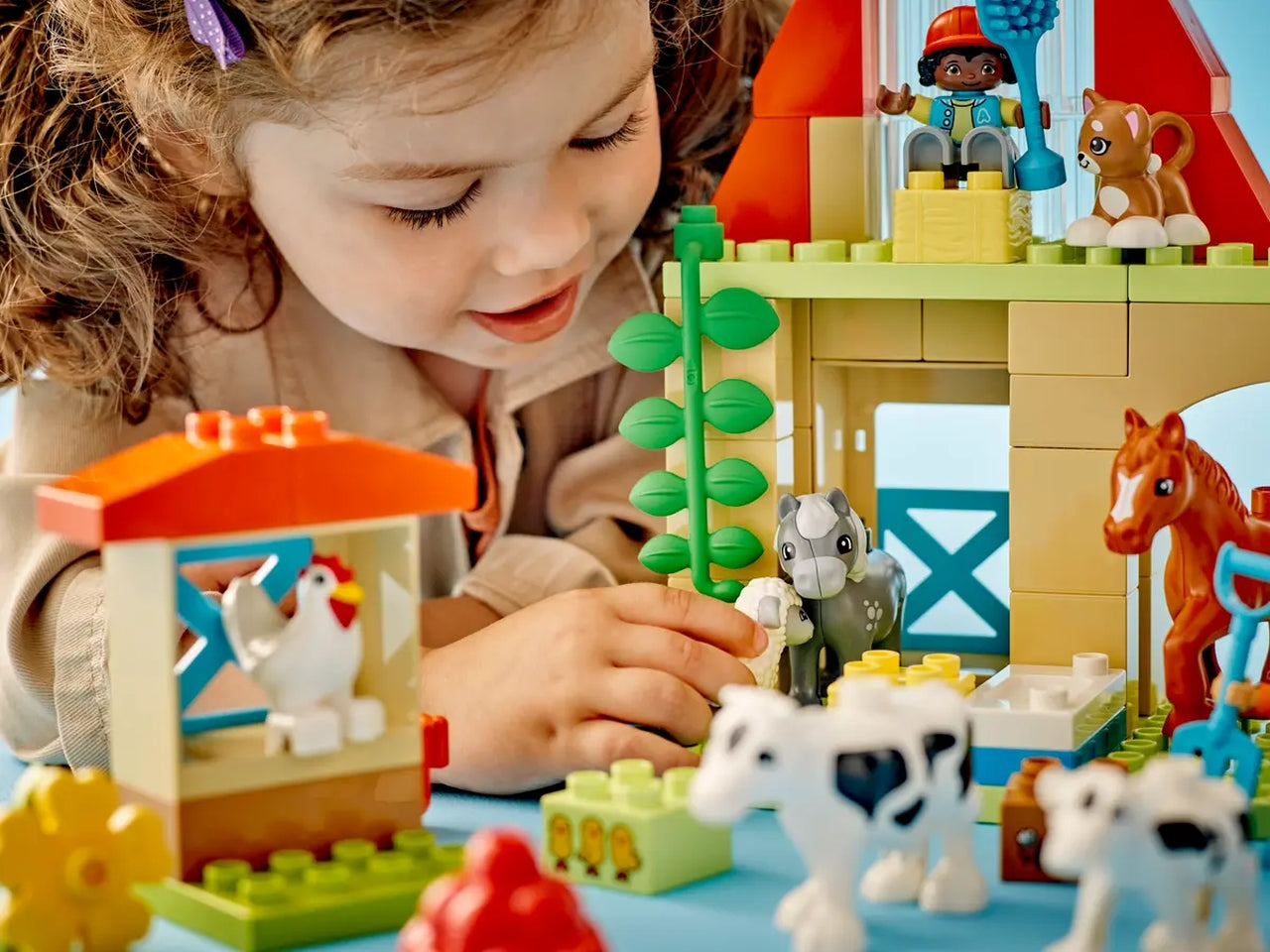 Lego duplo town cura degli animali di fattoria