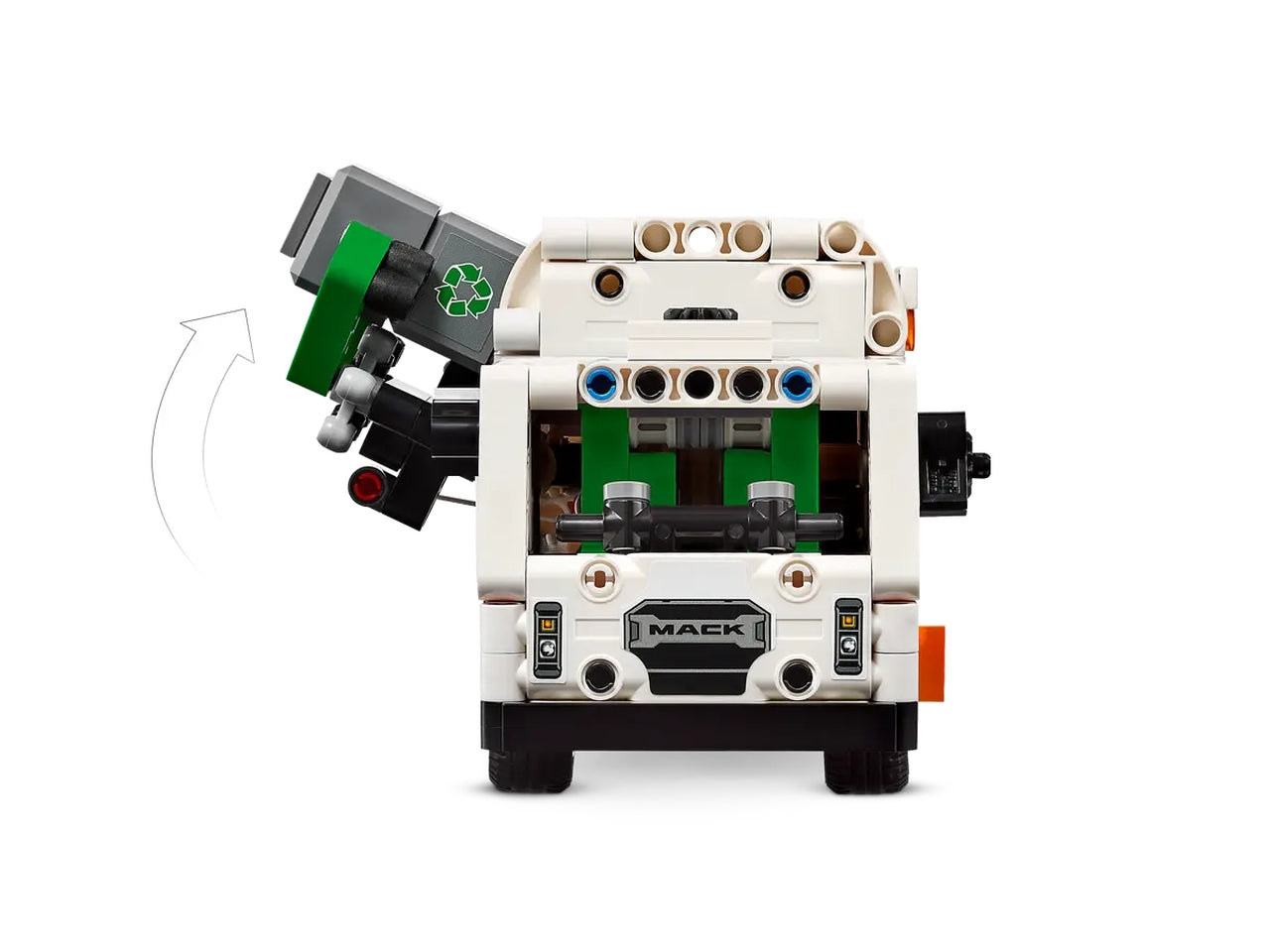 Lego technic camion della spazzatura mack lr electric
