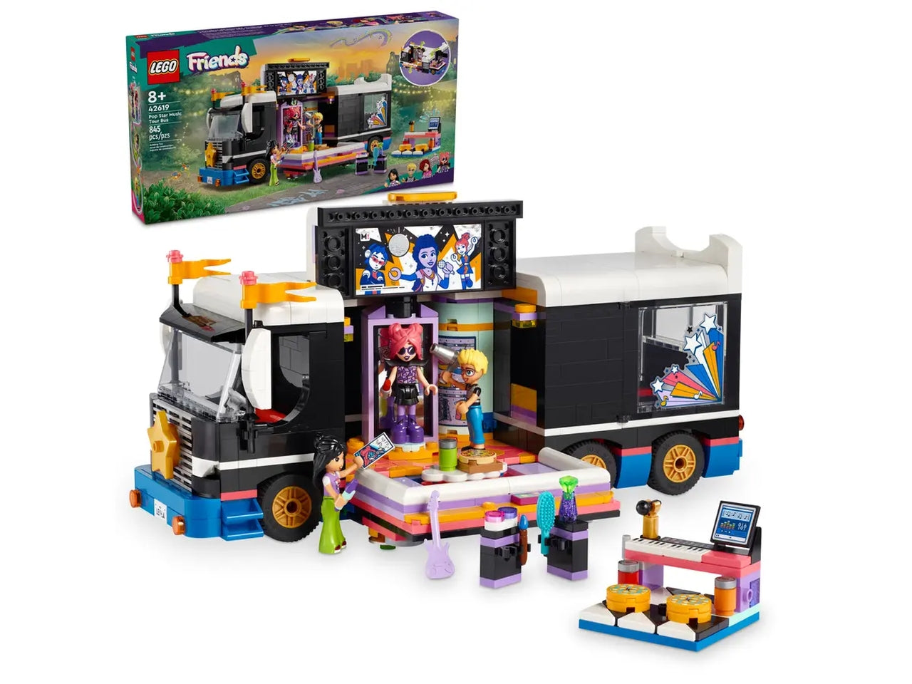 Lego friends tour bus delle pop star