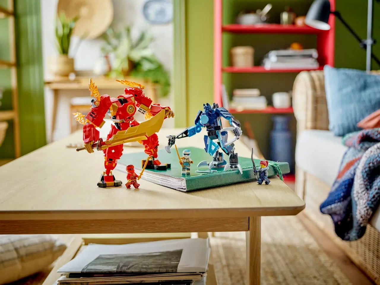 Lego ninjago mech elemento fuoco di kai