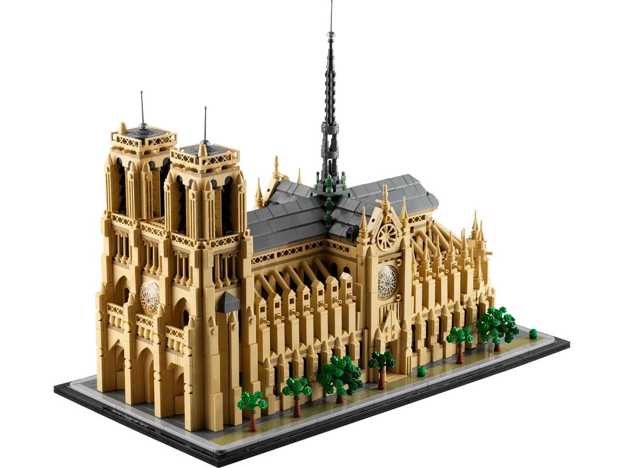 Lego architecture Notre Dame de Paris, scatola da 4383 pezzi, 18+ anni 21061