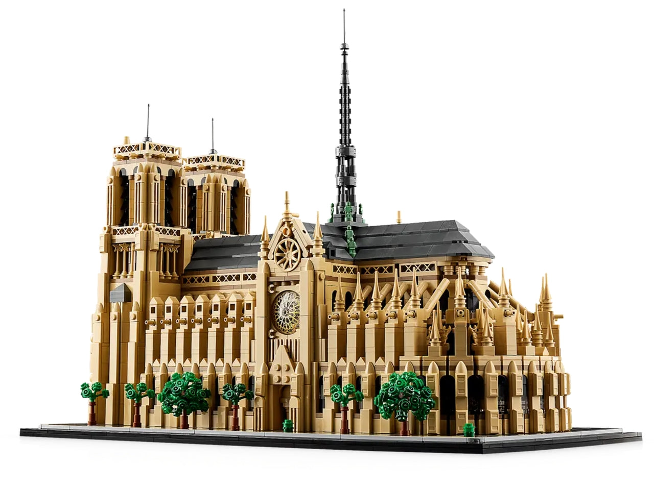 Lego architecture Notre Dame de Paris, scatola da 4383 pezzi, 18+ anni 21061