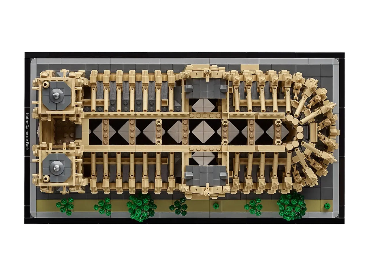 Lego architecture Notre Dame de Paris, scatola da 4383 pezzi, 18+ anni 21061