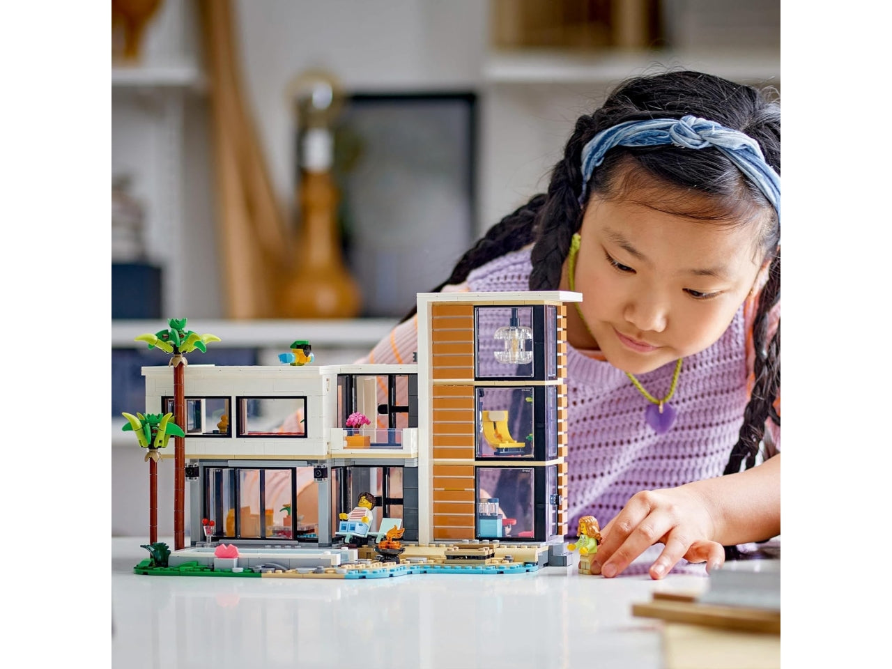 Lego Creator casa moderna, set costruzioni in scatola da 939 pezzi, 9+ anni 31153