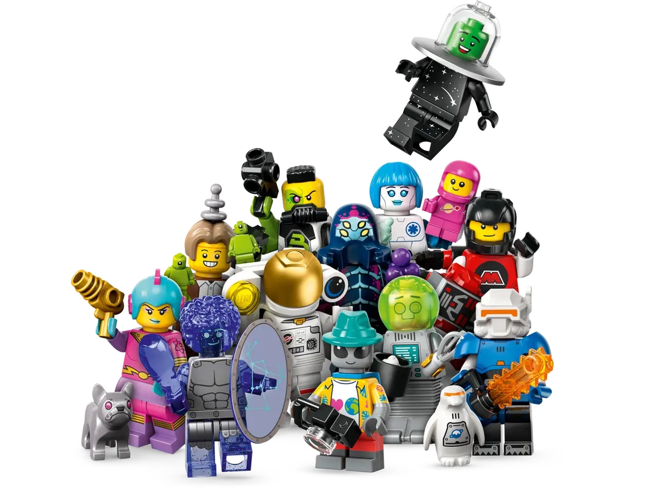 Lego Minifigures serie 26 Spazio, scatola da 5 pezzi per bambini 5+ anni 71046