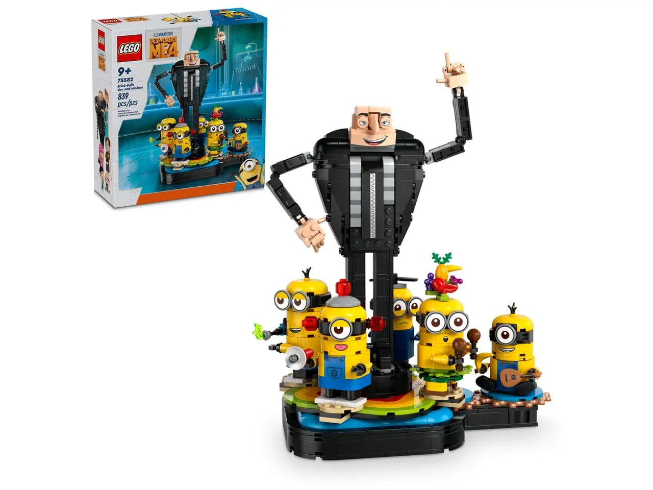 Lego Gru e Minions in mattoncini in scatola da 839 pezzi, 9+ anni, 75582