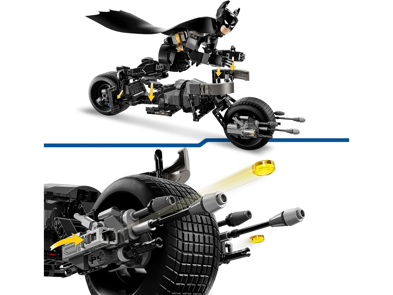Lego Super Heroes Batman con Bat-Pod, personaggio costruibile
in scatola da 713 pezzi, per ragazzi 12+ anni 76273