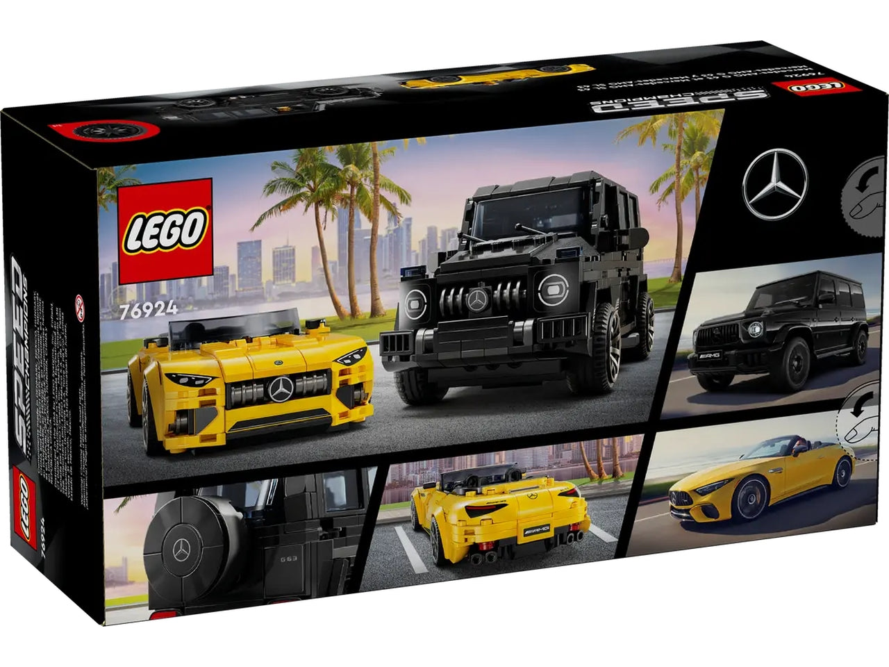 Lego Speed Mercedes-Amg G 63 e Mercedes- Amg G 63, in scatola da 808 pezzi per ragazzi di 10+ anni, 76924