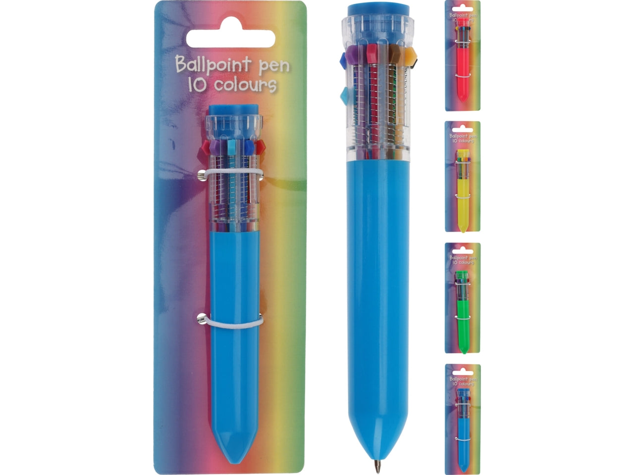 Penna con 10 colori in 4 colori assortiti