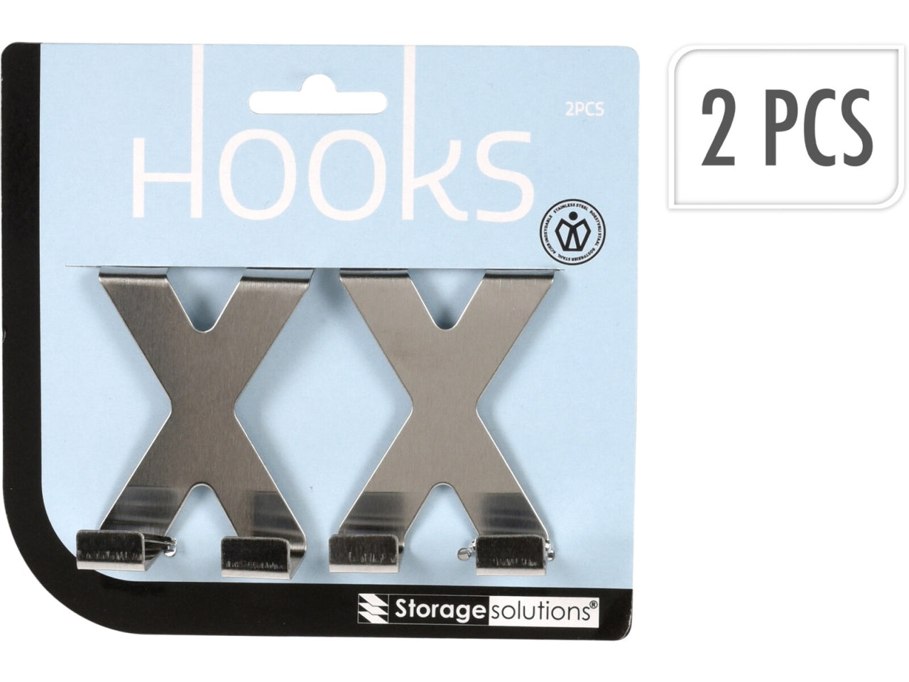 Ganci da porta inox la confezione comprende 2 ganci