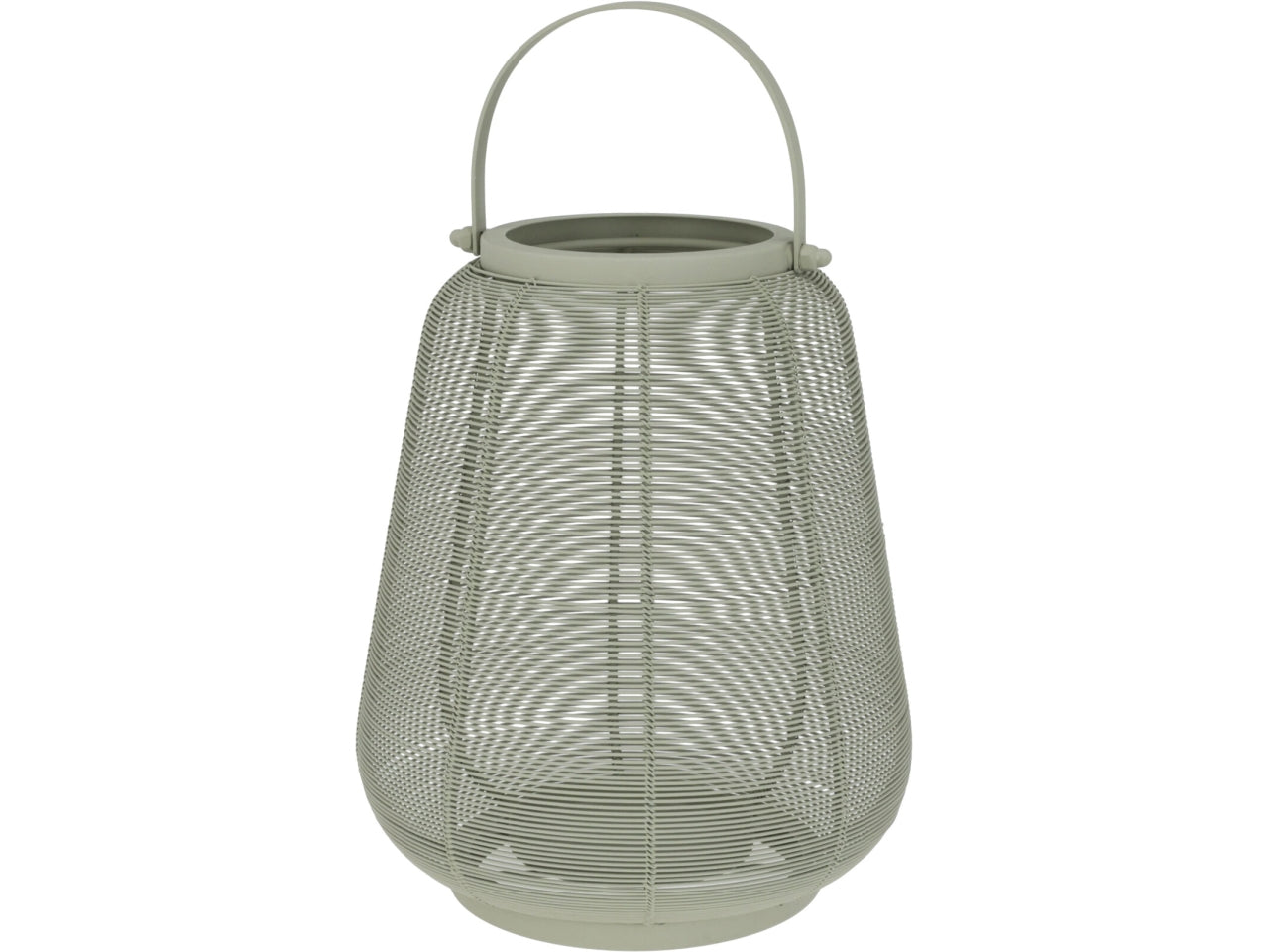 Lanterna in metallo stile scandinavo verde salvia, 16x19cm - Home & Styling