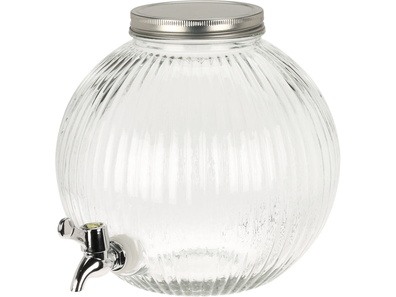 Dispenser in vetro da 550cl stile moderno 23x23 cm - EH