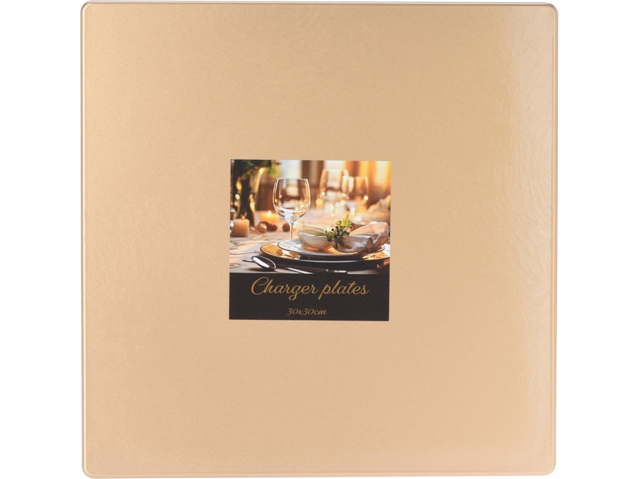 Sottopiatto oro 30x30cm in 3 assortimenti