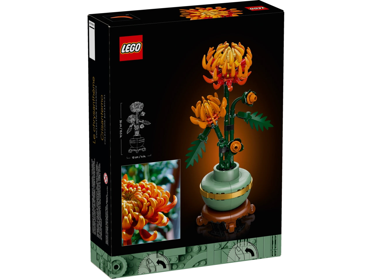 LEGO Icons - Crisantemo, Fiore Finto da Costruire, Decorazione Floreale Artificiale per Casa, Hobby Creativo per Adulti, Regalo di Compleanno per Donna, Uomo, Lei o Lui dalla Botanical Collection 10368