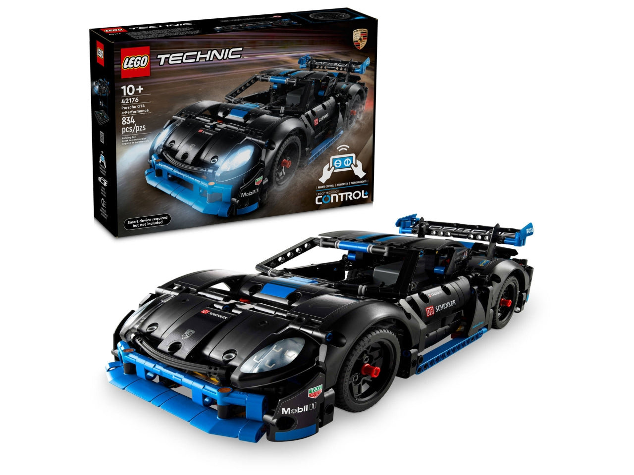 LEGO Technic - Auto da Corsa Porsche GT4 e-Performance, Macchina Giocattolo Telecomandata per Bambini da 10 Anni, Modellino di Auto da Costruire Interattivo, Regalo per i Fan dei Veicoli Supercar 42176