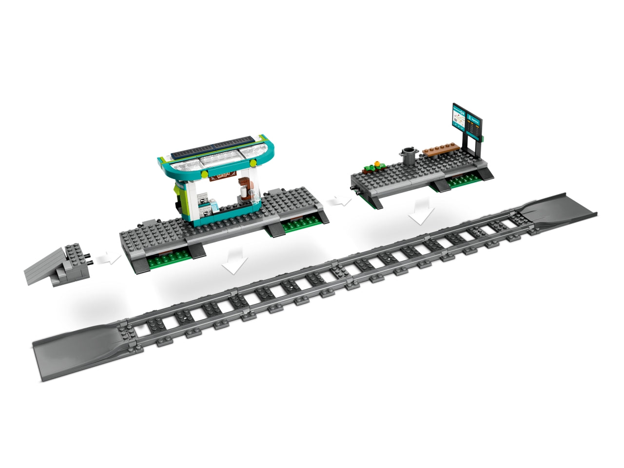 LEGO City - Set di gioco con tram: gli appassionati di tram e trenini adoreranno questo set Tram e stazione del tram per i bambini e le bambine dai 7 anni in su 60423