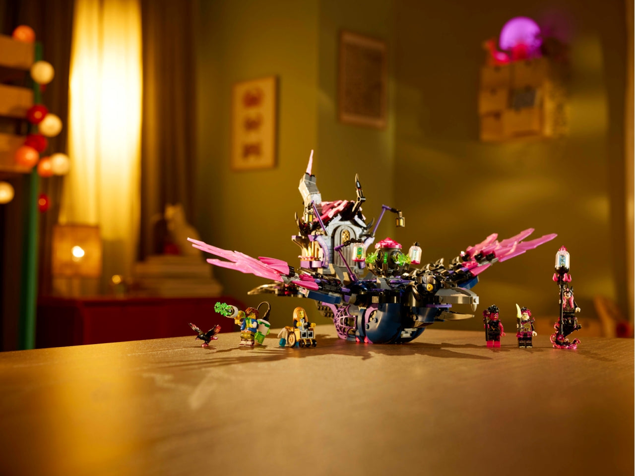 LEGO DREAMZzz Corvo di Mezzanotte della Mai-Strega, Giocattolo d'Avventura Trasformabile in Casa o Ragno, Giochi Creativi per Bambini e Bambine da 9 Anni in su con 6 Personaggi, Idea Regalo 71478