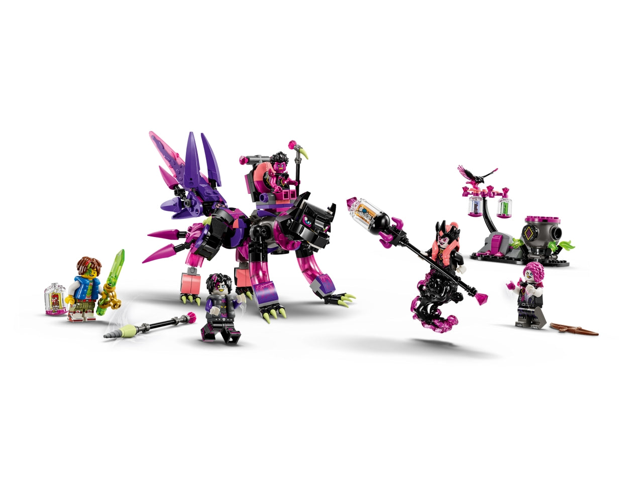 LEGOÂ® DREAMZzz - Collezione libera lâimmaginazione e consente ai giovani sognatori di scegliere le proprie avventure mentre costruiscono creature e veicoli fantastici Le creature da incubo della Mai-Strega per i bambini dai 9 anni in su 71483