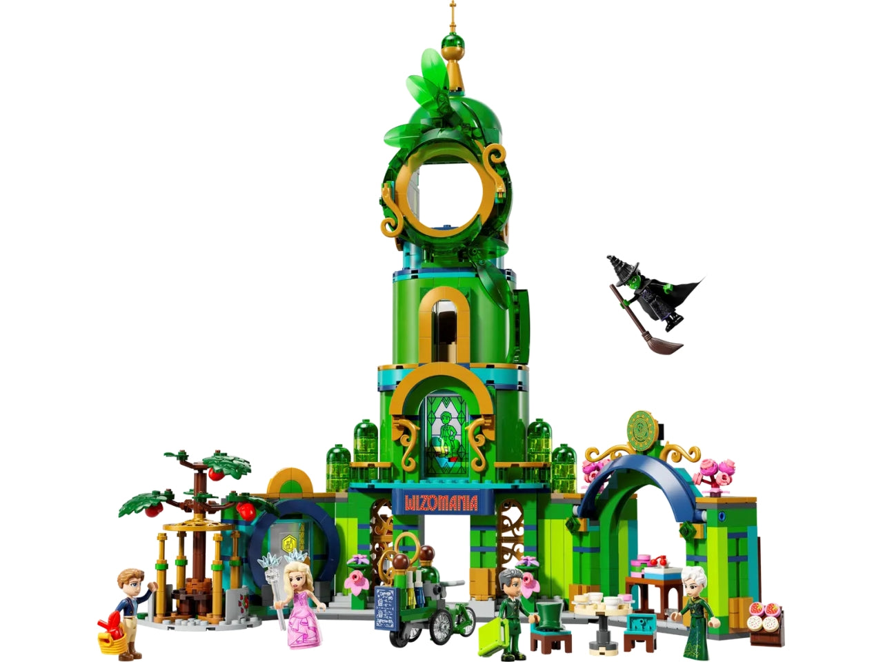 LEGO Wicked Benvenuti nella CittÃ  di Smeraldo, Gioco da Collezione per Bambine e Bambini da 9 Anni con Torre Giocattolo da Costruire e 5 Personaggi del Film tra cui Glinda e Elphaba, Idea Regalo 75684
