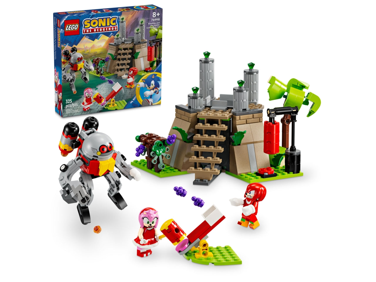 LEGO Sonic the Hedgehog - Giocattolo di Sonic per bambini: regala ai bambini, alle bambine e ai fan dagli 8 anni in su questo set ricco di avventure di Knuckles e il Santuario del Master Emerald 76998