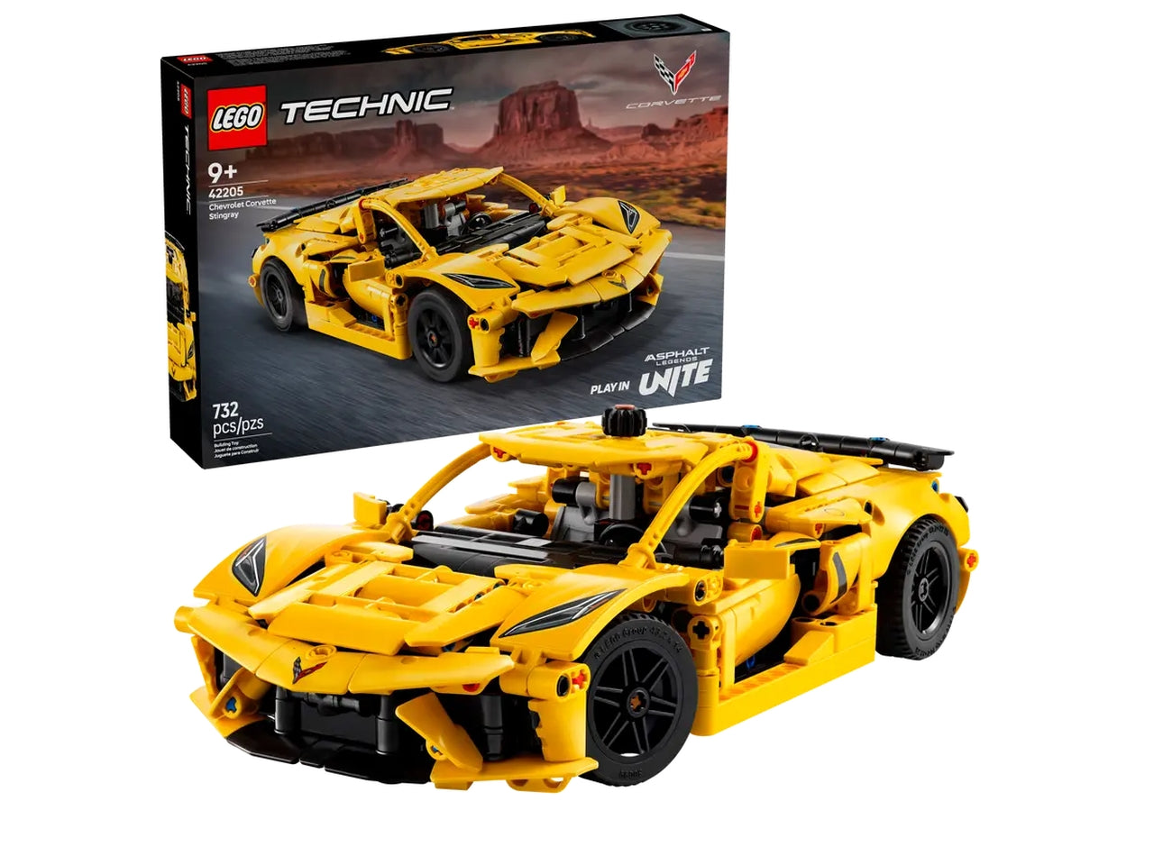 Lego Technic Chevrolet Corvette stingray 732 pezzi per etÃ  9+ 42205