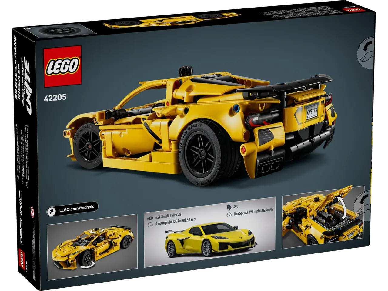 Lego Technic Chevrolet Corvette stingray 732 pezzi per etÃ  9+ 42205