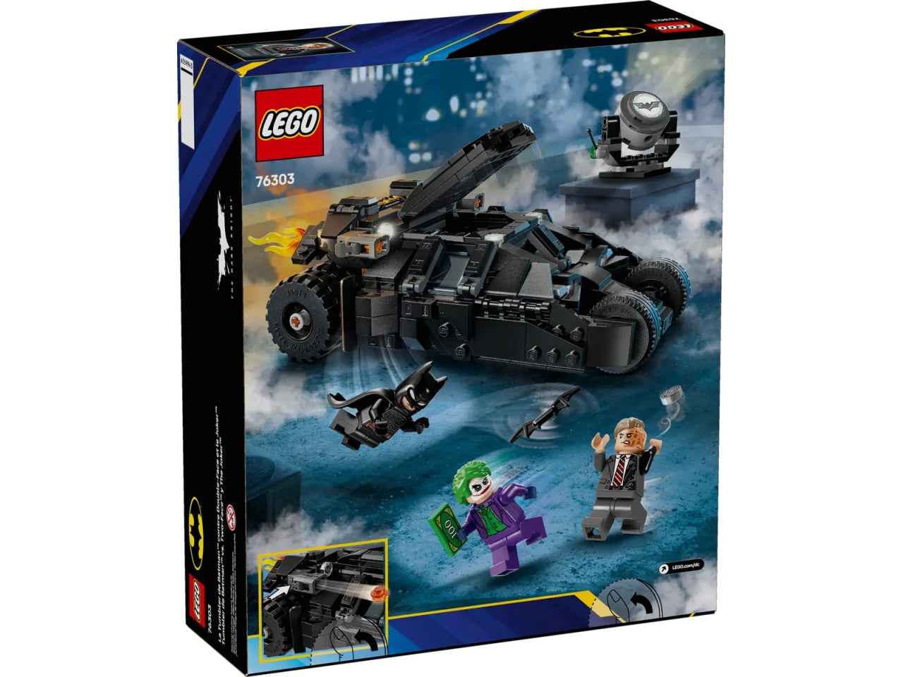 Lego Super Heroes DC tumbler di baan contro two-face e the joker 429 pezzi per etÃ  8+ 76303