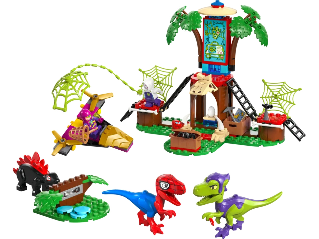 Lego Spidey battaglia con il raptor al quartier generale sullâalbero di Spider-Man e gobby 143 pezzi per etÃ  4+ 11200